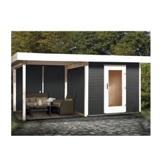 OBI Outdoor Living Holz-Gartenhaus Florenz Flachdach Lasiert 530 cm x 314 cm