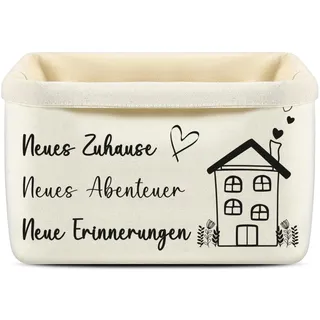 ePicsoa Brotkorb - Neues Zuhause, Neues Abenteuer, Neue Erinnerungen - Geschenke zum Einzug Ins Neue Haus Brotkorb Stoff Einzugsgeschenk Brötchenkorb Geschenke für das neue Zuhause