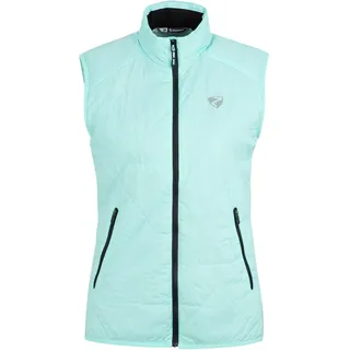 Funktionsweste ZIENER "NALIA-Z vest lady", Damen, Gr. 42, blau (radiant lagoon), Obermaterial: 100% Polyester. Obermaterial 2: 84% Polyester, 16% Elasthan. Futter: 100% Polyester. Wattierung: 100% Polyester, Westen Funktionsweste