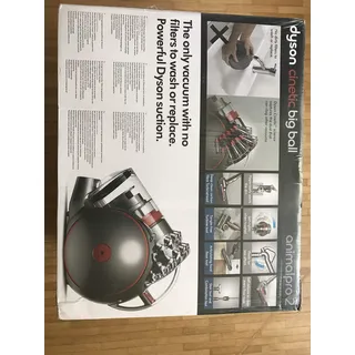 Dyson Cinetic Big Ball Animalpro 2 beutelloser Staubsauger / Inkl. pneumatischer-, Turbinen Carbonfaser-, Turbinen Tangle-free-, Treppen-Boden-Düse / Anspruchsvolle Reinigung ohne Saugkraftverlust