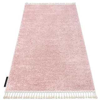 RugsX Berber Shaggyteppich 80 x 150 cm Pink