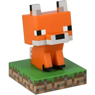 Paladone Minecraft Offiziell lizenziertes Fuchs freistehendes Schreibtischlicht, Spielzimmer-Dekor und Merchandise für Jungen und Mädchen, Nachtlicht Geschenk Zubehör für Spielzimmer und Schlafzimmer
