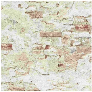 Rasch Textil Rasch Vliestapete Weiß Stein Tapete Gemustert versetzter Ansatz Factory iii