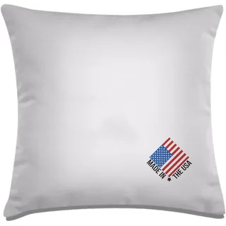 MSD Kisseneinlage, hypoallergen, quadratisch, 30 x 30 cm, weiß, Polyester, dekorativ, für Sofa, Bett, Couch, 1 Stück, maschinenwaschbar und trocknergeeignet.