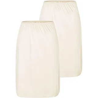 Nina Von C. Unterrock "2er Pack Halbrock Länge 60 cm Elegance", champagner champagner