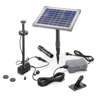 esotec Solar Teichpumpe 5W mit Akku und LED