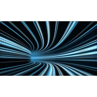 Fototapete PAPERMOON "3D abstrakter Zeittunnel", bunt, B:2m L:1,5m, Vlies, Tapeten, Fototapete