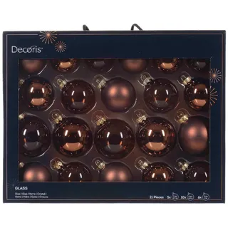Decoris Weihnachtskugel-Mix 21-tlg.