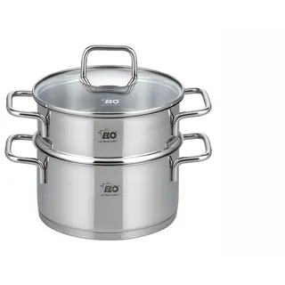 Dampfgartopf ELO, silber (silberfarben), Ø:18cm, Töpfe, Dampfgartopf, Dampfkochtopf, Ø 18 cm, Induktion