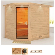 Bild Sauna »Talida«, (Set), ohne Ofen beige