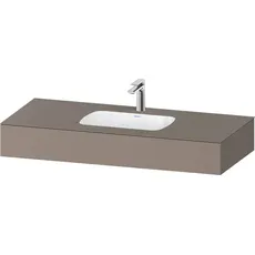 Duravit Qatego Einbauwaschtisch mit Konsole, 1200x550x170mm, QA46920, Farbe: Basalt Matt