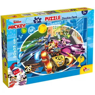 Liscianigiochi 73986, Mickey Mouse Puzzle 24 Teile, 50X35 cm