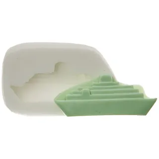 Silikomart | Silikonform für Zuckermasse SHIP, Form für Tortendekorationen, Prinz-Thema, Maße 114 x 96 x 28 mm,