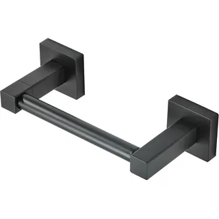 WOLIBEER Schwarzer Toilettenpapierhalter, Mattes Badezimmer, Toilettenpapierhalter, Doppelpfosten, schwenkbar, moderner Taschentuchaufhänger, Wandhalterung für Bad, WC, Küche, Edelstahl