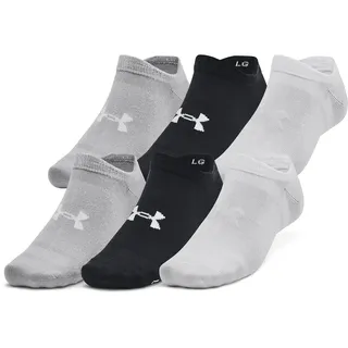 Under Armour Unisex Füßlinge Essential No Show 6er-Pack 1382611-002 47.5-50.5 - Black2 - 47.5 - 50.5