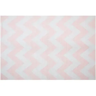 Beliani Beliani, Teppich, rosa 140 x 200 cm Zickzack-Muster Kurzflor KONARLI