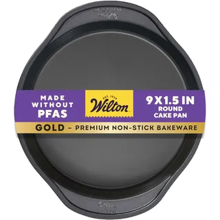 Wilton Runde Kuchenform Ø 23 cm, Perfect Results, Antihaft Backform Rund Kuchenblech Tortenform Kuchenbackform mit Antihaftbeschichtung - 22,8 xm 3,81 cm