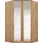 Eckschrank Bremen 52 x 199 x 118 cm Beige