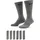 Everyday Cushion Crew Socken 6er Pack Grau 42-46
