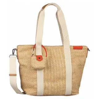 Tom Tailor 825023, Einkaufstasche, Reißverschluss, Erwachsener, Beige, Polyurethan (PU), 5% Polyurethane, 66.5% Polypropylene, 28.5% Polyethylene - Braun
