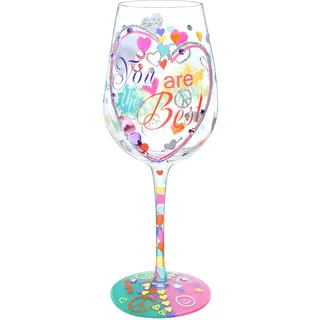 NymphFable 15oz Handgemalt Weingläser Du bist der beste Geschenkideen Personalisierte Geburtstagsgeschenk Für Frauen