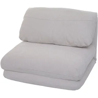 Mendler Schlafsessel HWC-E68, Schlafsofa Funktionssessel Klappsessel Relaxsessel, Stoff/Textil ~ beige
