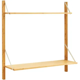 [en.casa] Wandregal 85 x 85 x 25 cm Beige