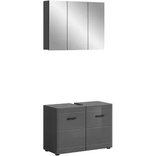 xonox.home Badmöbel-Set Soft 2-tlg. Grau