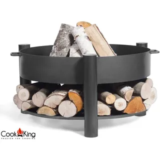 Feuerschale Montana Ø 80 cm Feuerstelle für den Garten aus Stahl Feuerkorb Grill