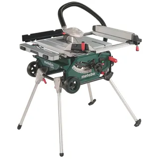 Metabo TS 216 1500 W 230 V inkl. Sägeblatt, Parallelanschlag, Schiebestock, Tischverlängerung, Winkelanschlag