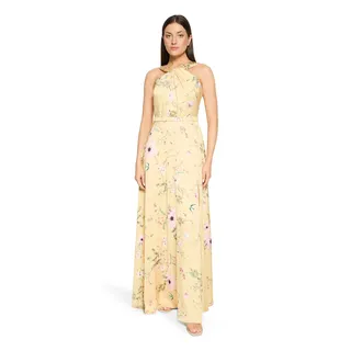 Vera Mont Abendkleid Blumenprint Gelb/Rosé 40