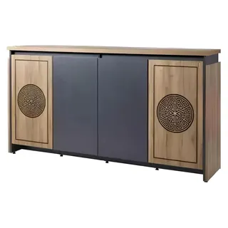 Sideboard Kommode Schrank Braun Anrichte Büromöbel Büro Einrichtung Neu - Braun