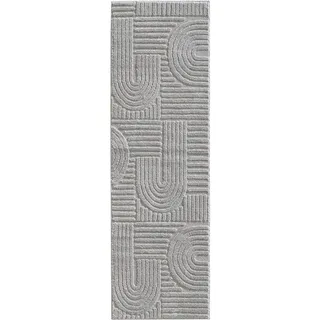 Ayyildiz Kurzflorteppich Art 1121 Silber 80 cm x 250 cm