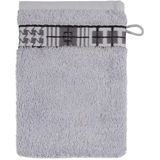 frottana Fjord Waschhandschuh 15 x 20 cm aus 100% Baumwolle, silver