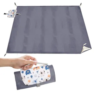 prota Picknickdecke 200 x 150 cm, Ultraleicht Tragbare Stranddecke, Wasserabweisend und schmutzabweisend Outdoor Decke, Mini Picnic Blanket für Strand Picknick Camping Wandern