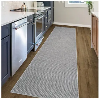 MY HOME Teppich »Venedig auch als Läufer erhältlich« rechteckig 4 mm Höhe In- und Outdoor geeignet, Sisal-Optik, Wetterfest & UV-beständig, grau