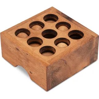 Golf Puzzle – 3D Puzzle - Knobelspiel im Holzkasten | 6 Teile, 18 Löcher, 1 Ziel