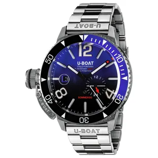 UBOAT Analoge Herrenuhr Quarz mit Edelstahlarmband mid-39780, Silber, Armband