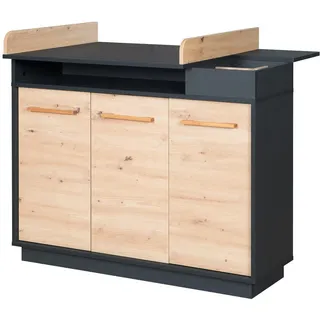 roba Wickelkommode Lenn - grau - Maße cm B: 117,5 H: 103