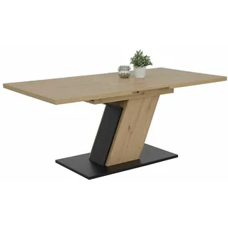 Hela Jeanette 140-180 x 76 x 90 cm Eiche Artisan/schwarz