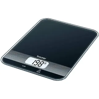 Beurer KS 19 digitale Küchenwaage (mit Tara-Zuwiegefunktion, Sensortastenbedienung, 5 kg Tragkraft) schwarz
