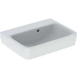 Geberit Renova Plan, Handwaschbecken, 50x38 cm, ohne Hahnloch, mit Überlauf, 501630, 501.630.00.1, Farbe: Weiß