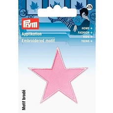 Prym 923151 Sterne rosa Applikation, Unica