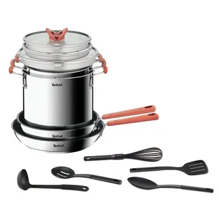 Tefal Opti'Space Topf-Set 13-tlg. 6 x Topf + 4 x Pfanne + 3 x Küchenhelfer