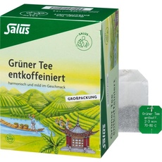 Bild von Grüner Tee entkoffeiniert Bio Salus Filterbeutel