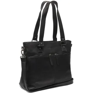 The Chesterfield Brand Rome Shopper Tasche Leder 38 cm Laptopfach black