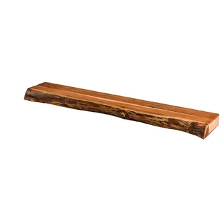 Kawola Wandregal Sesa Holz Akazie , Naturfarben , Rechteckig , 150x8x25 cm , Wohnzimmer, Regale, Wandboards