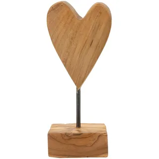 Skulptur , Braun , Holz , Teakholz , 10x25x10 cm , Dekoration, Dekofiguren & Skulpturen, Skulpturen