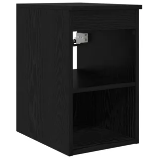 vidaXL Badezimmerschrank Inzwischen Schwarze Eiche 30 x 41 x 50 cm - Schwarz