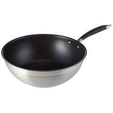 Amazon Basics Wok-Pfanne, 28 cm, Schwarz